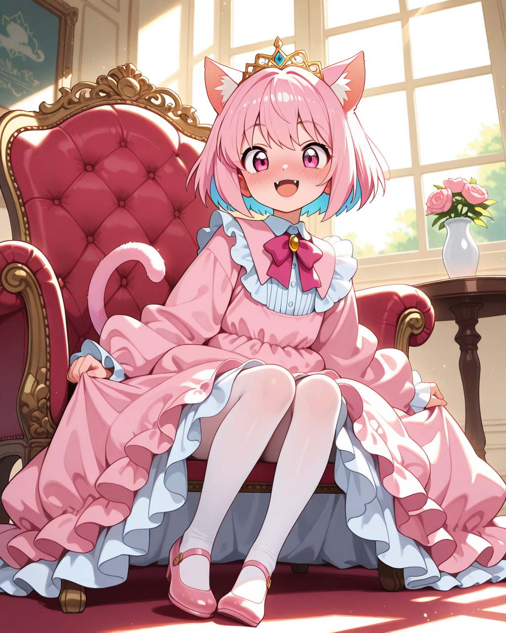 お母様のドレスを着てみみゃしたのっ！！ | の人気AIイラスト・グラビア