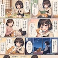 漫画　幼女と子猫 その２ 2枚目