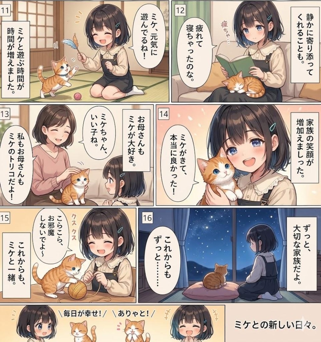 漫画　幼女と子猫 その２