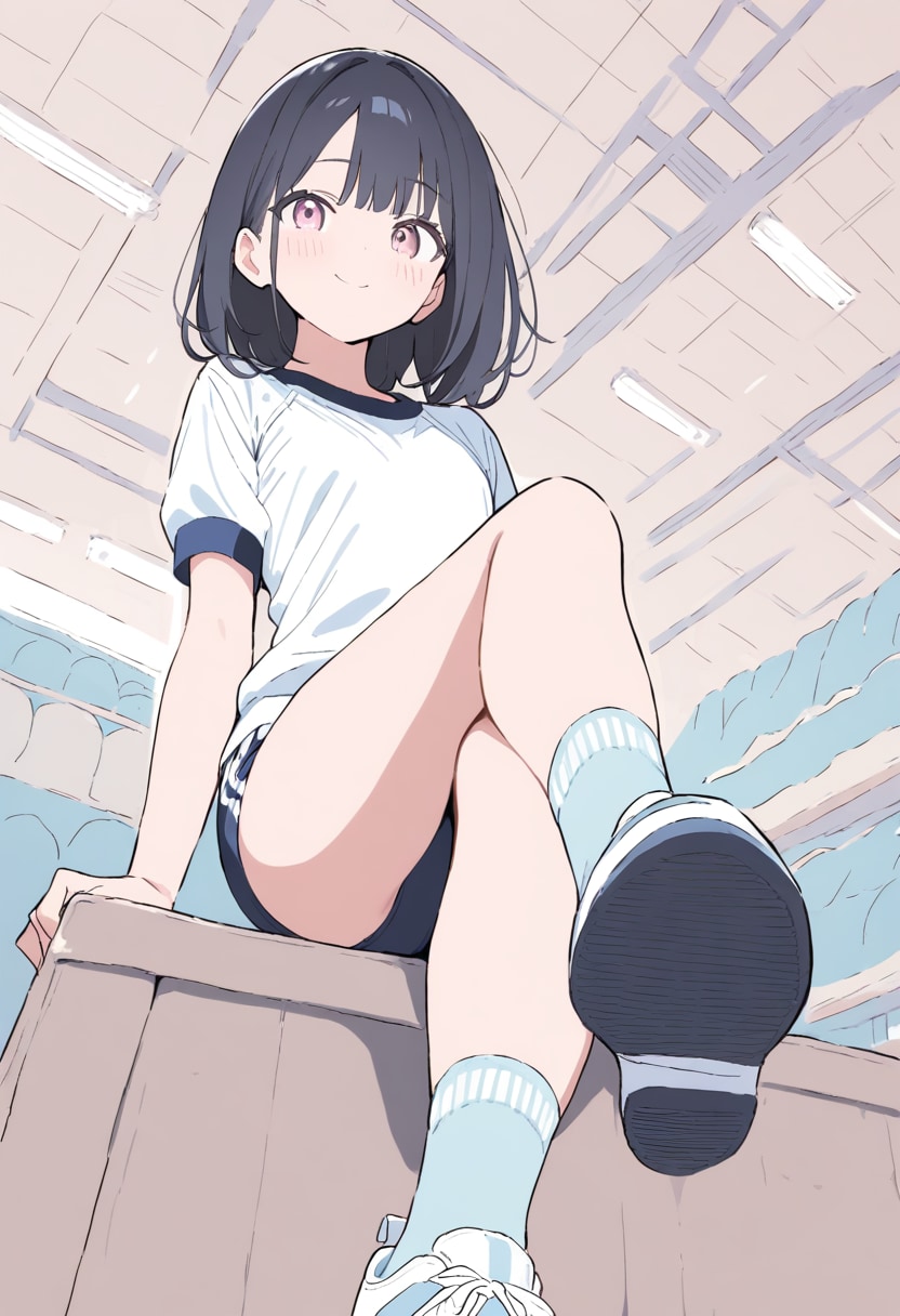 下から