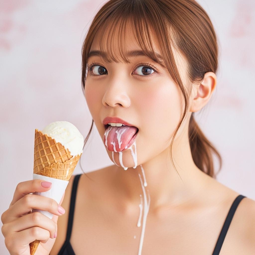 舐める　白いものが・・・