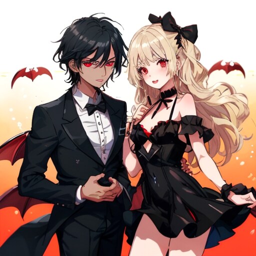 Vampire兄妹 | の人気AIイラスト・グラビア