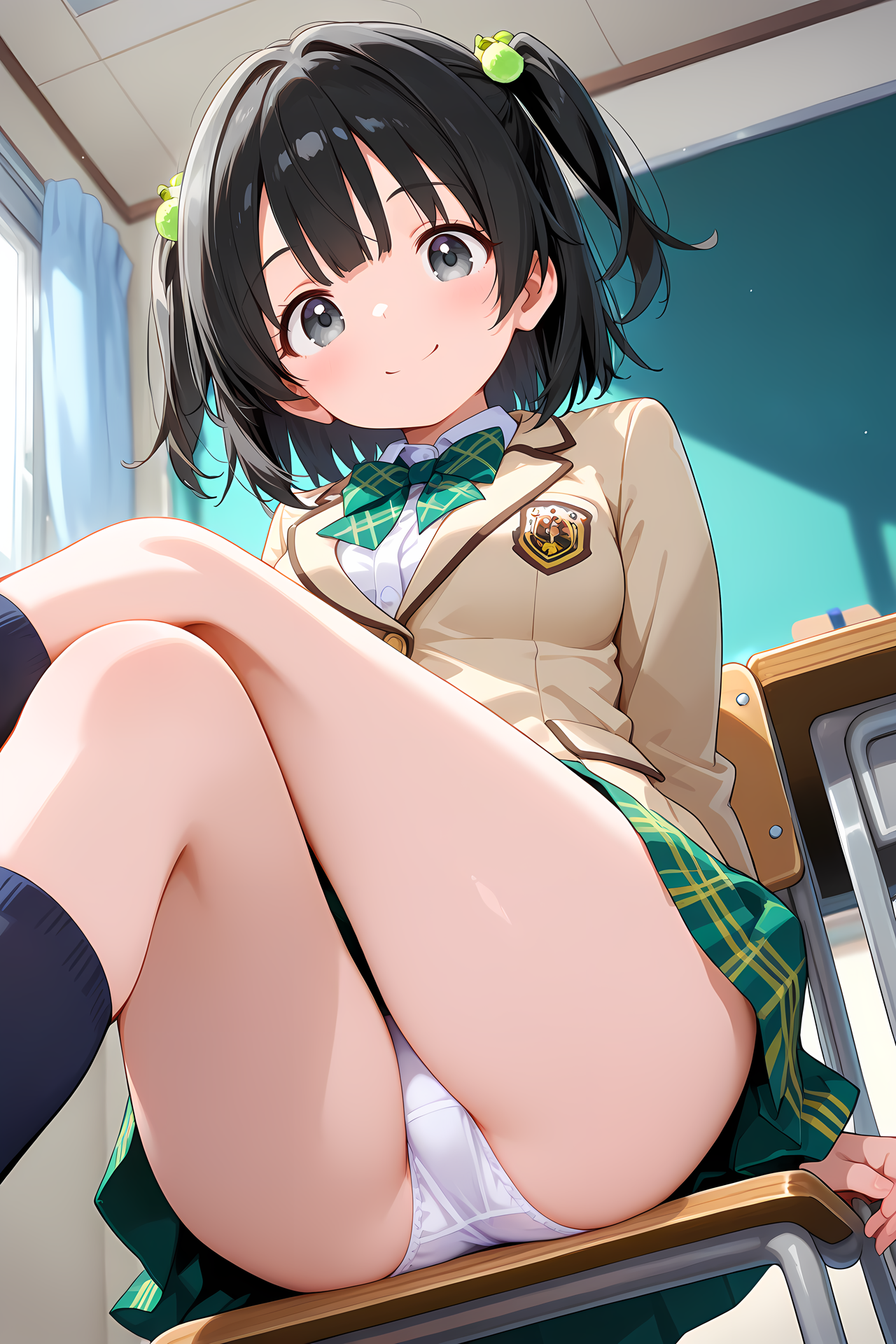 足を組む