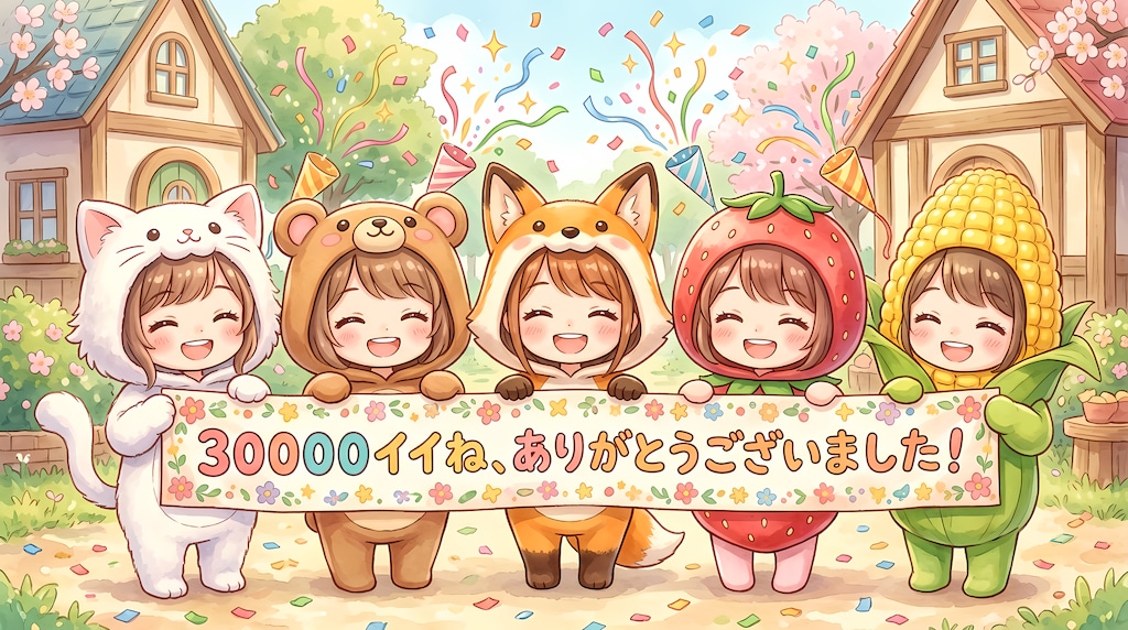 30,000イイね、ありがとうございました☺️