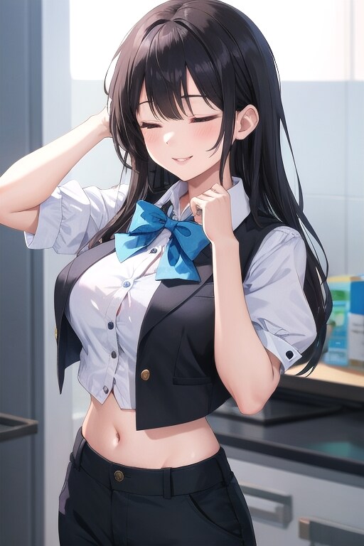 かっこかわいいパフ袖好きのタキシード美少女の憩い