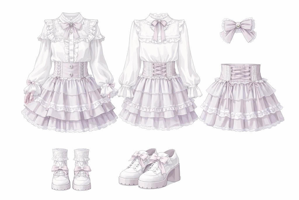 Girly Wardrobe Collection – 4 Styles