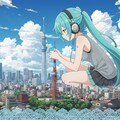 初音ミク　ジオラマ作成中 4枚目