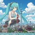 初音ミク　ジオラマ作成中 3枚目