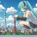 初音ミク　ジオラマ作成中 2枚目