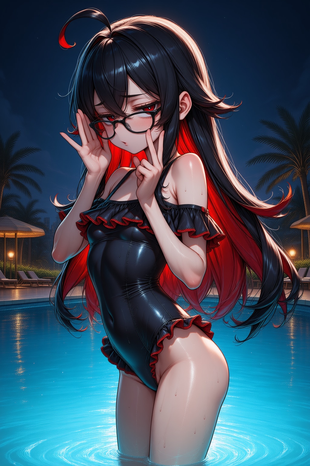 フリフリに照れる朱闇さん