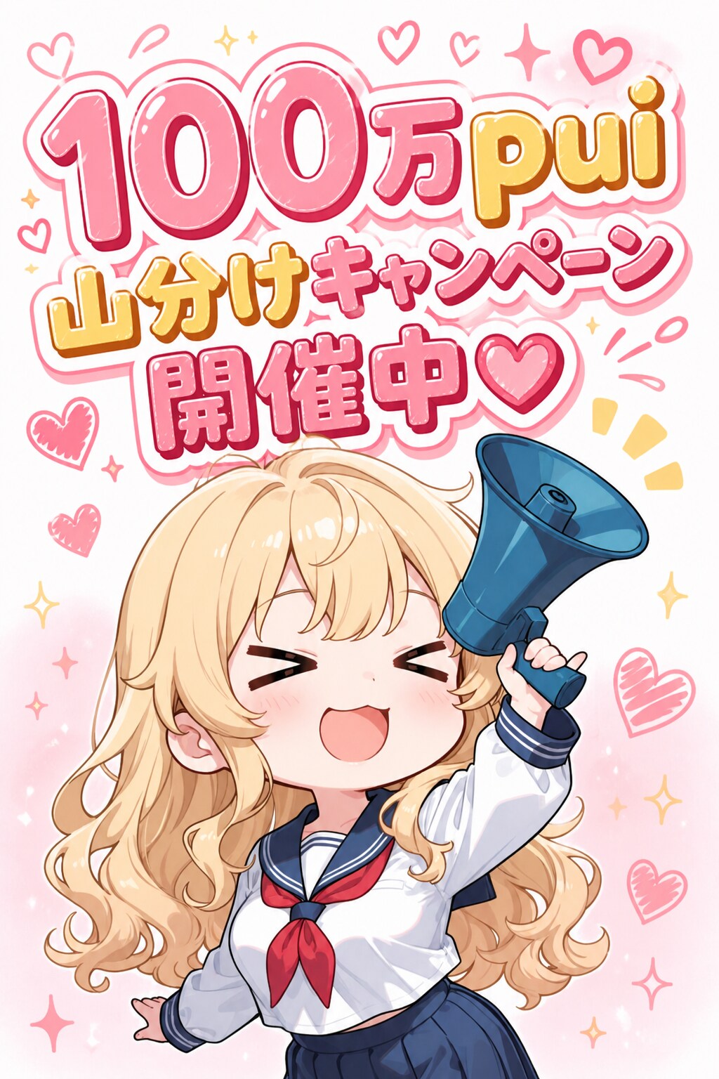 100万puiを山分けだ～！ | の人気AIイラスト・グラビア