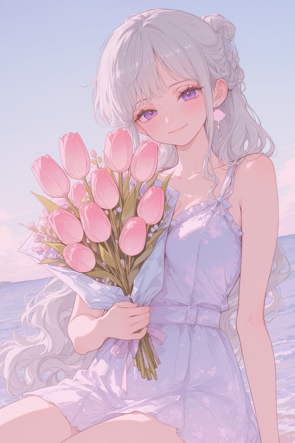 花がほころぶ