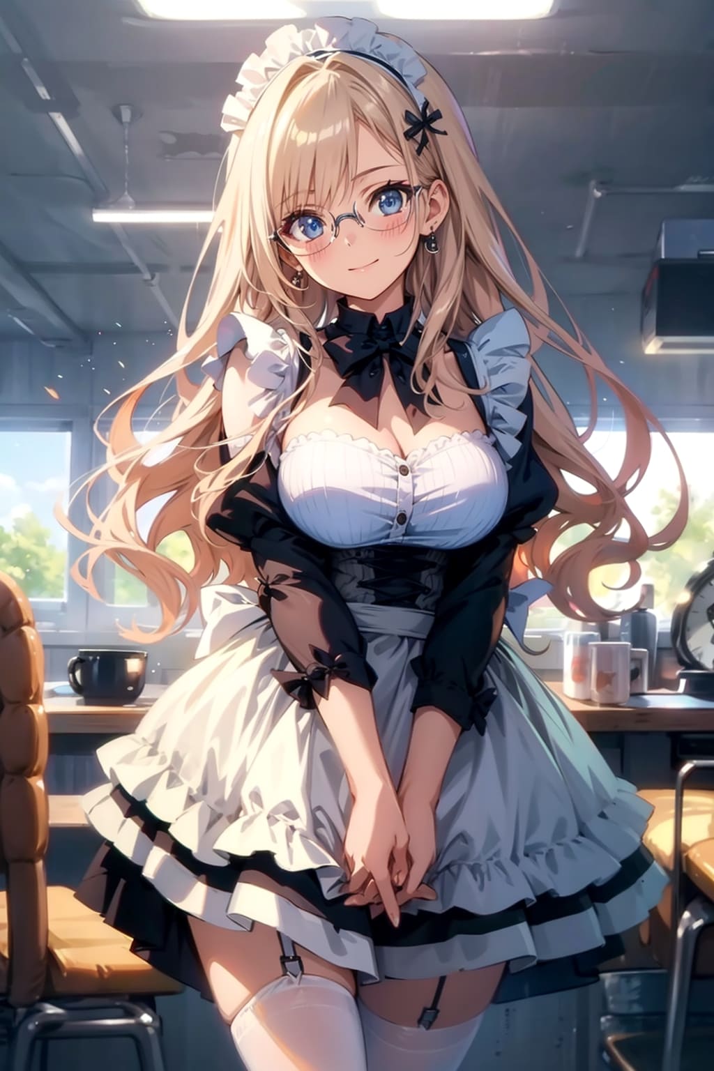 メガネ美少女メイド