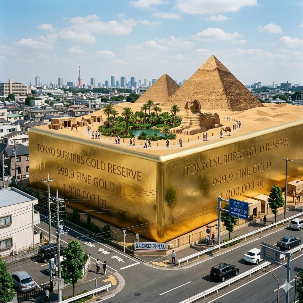 郊外の黄金砂漠