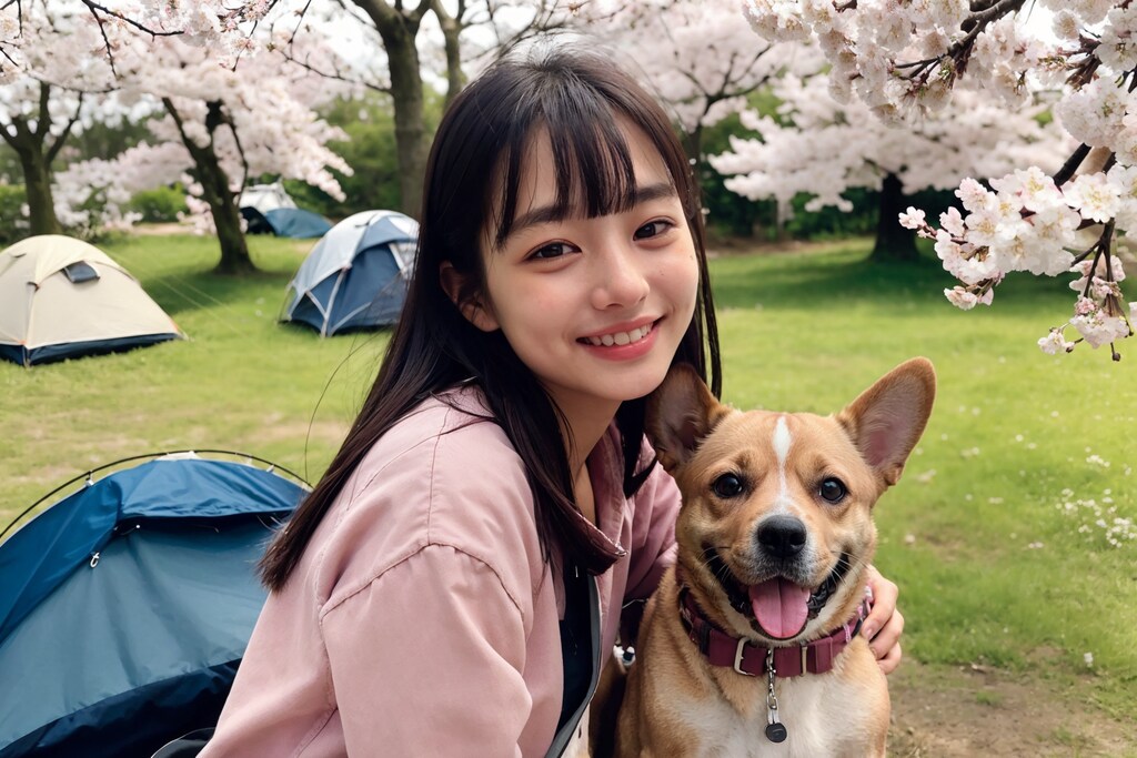 ワンちゃんとお花見 No.2