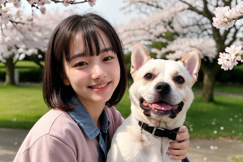 ワンちゃんとお花見 No.2