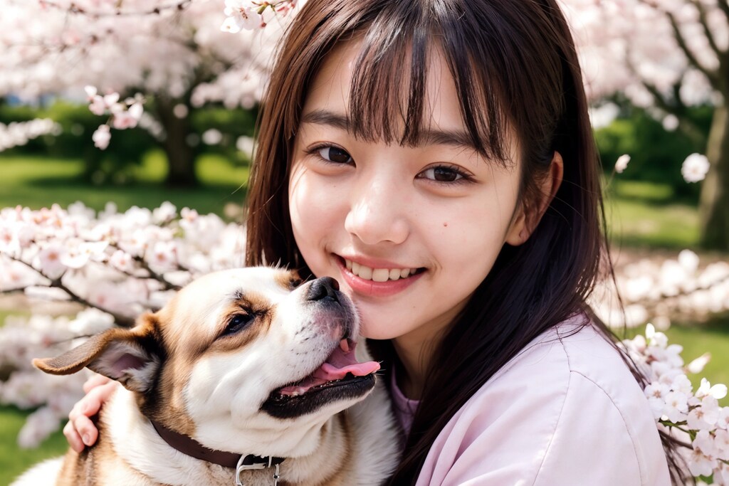 ワンちゃんとお花見 No.2