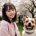 ワンちゃんとお花見 No.2 2枚目