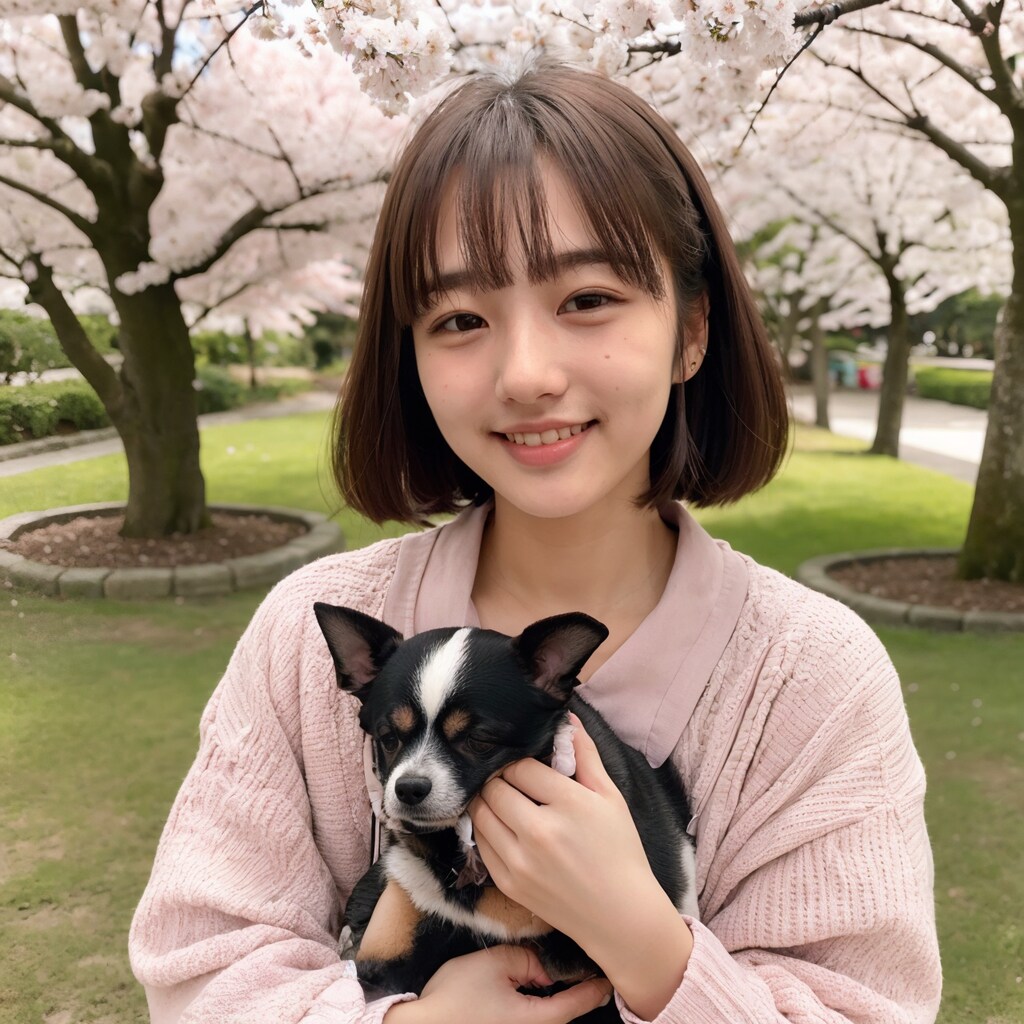 ワンちゃんとお花見 No.2