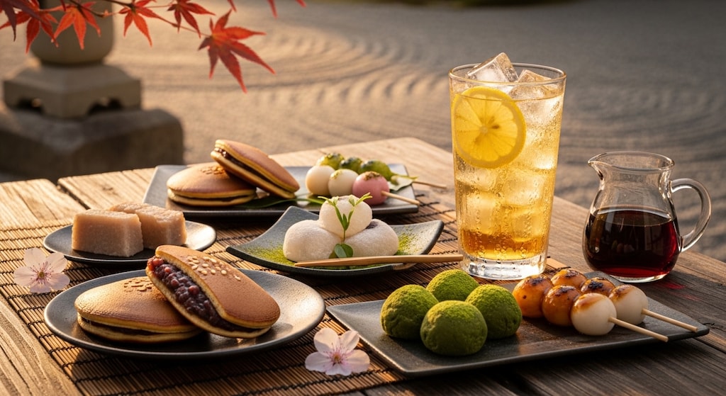 デザートの和菓子セット