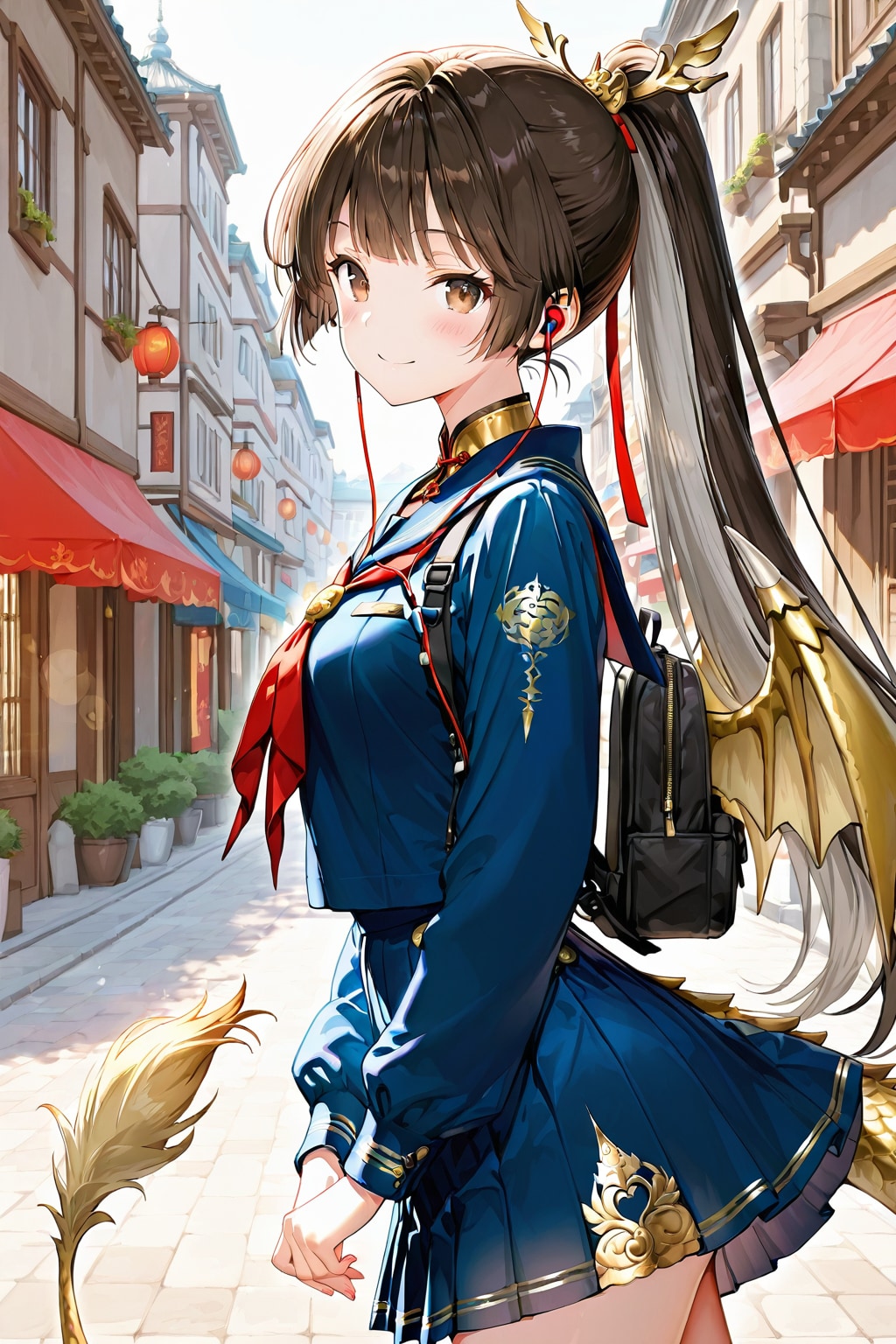 【可愛いけど捕食者】龍人のハーフ、金紗。 | の人気AIイラスト・グラビア