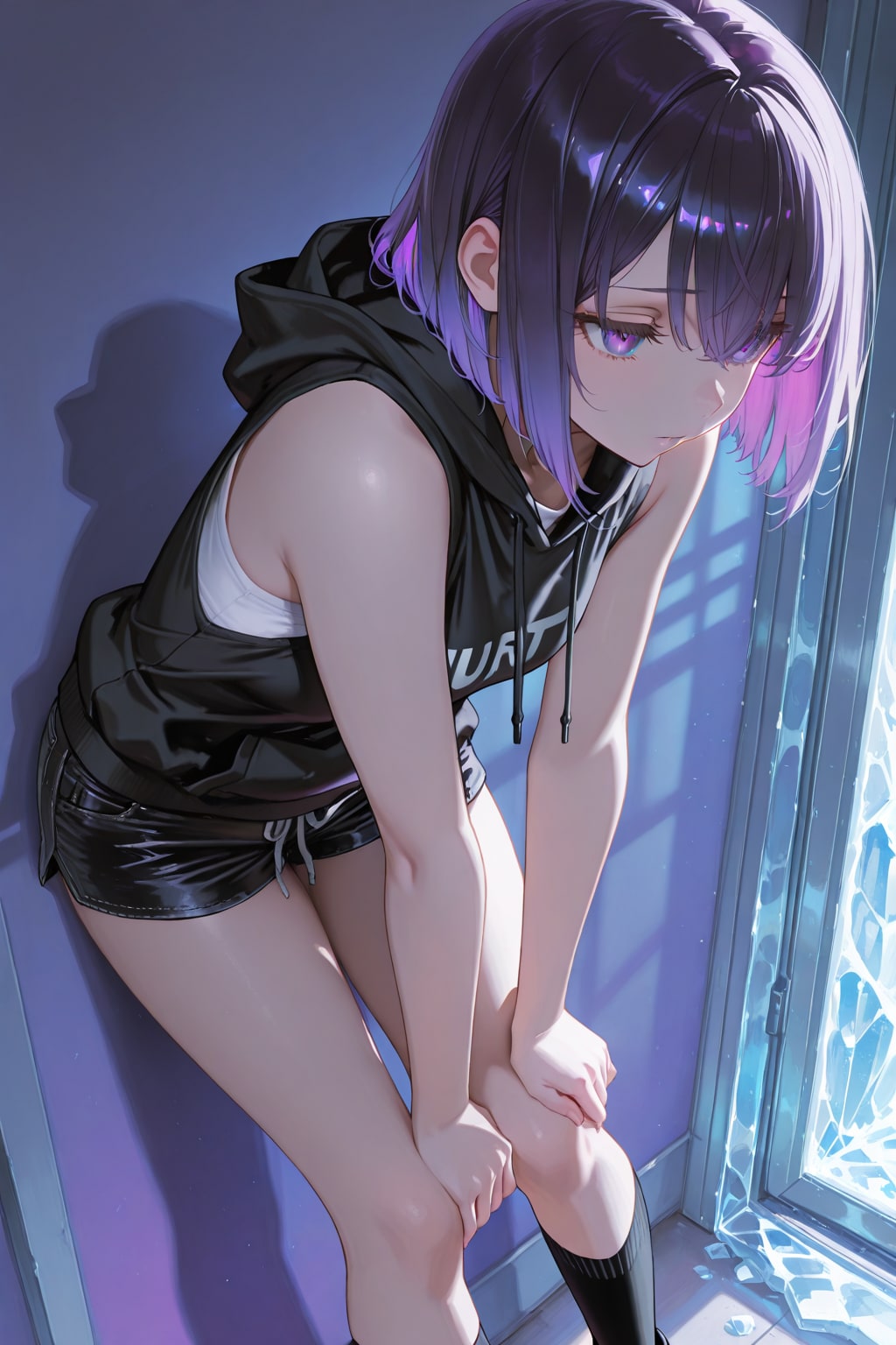 紫色が似合う女の子90