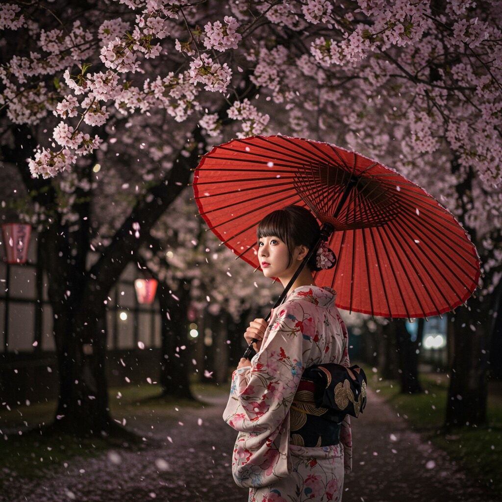 桜散らしの雨
