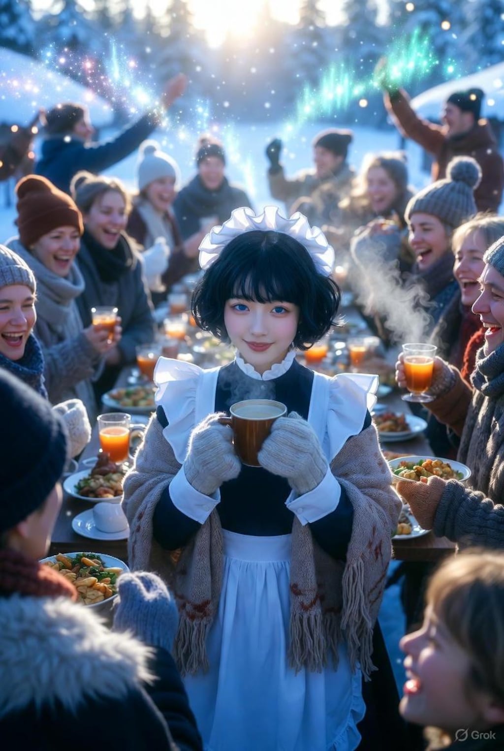 ユール祭に参加するメイド3号