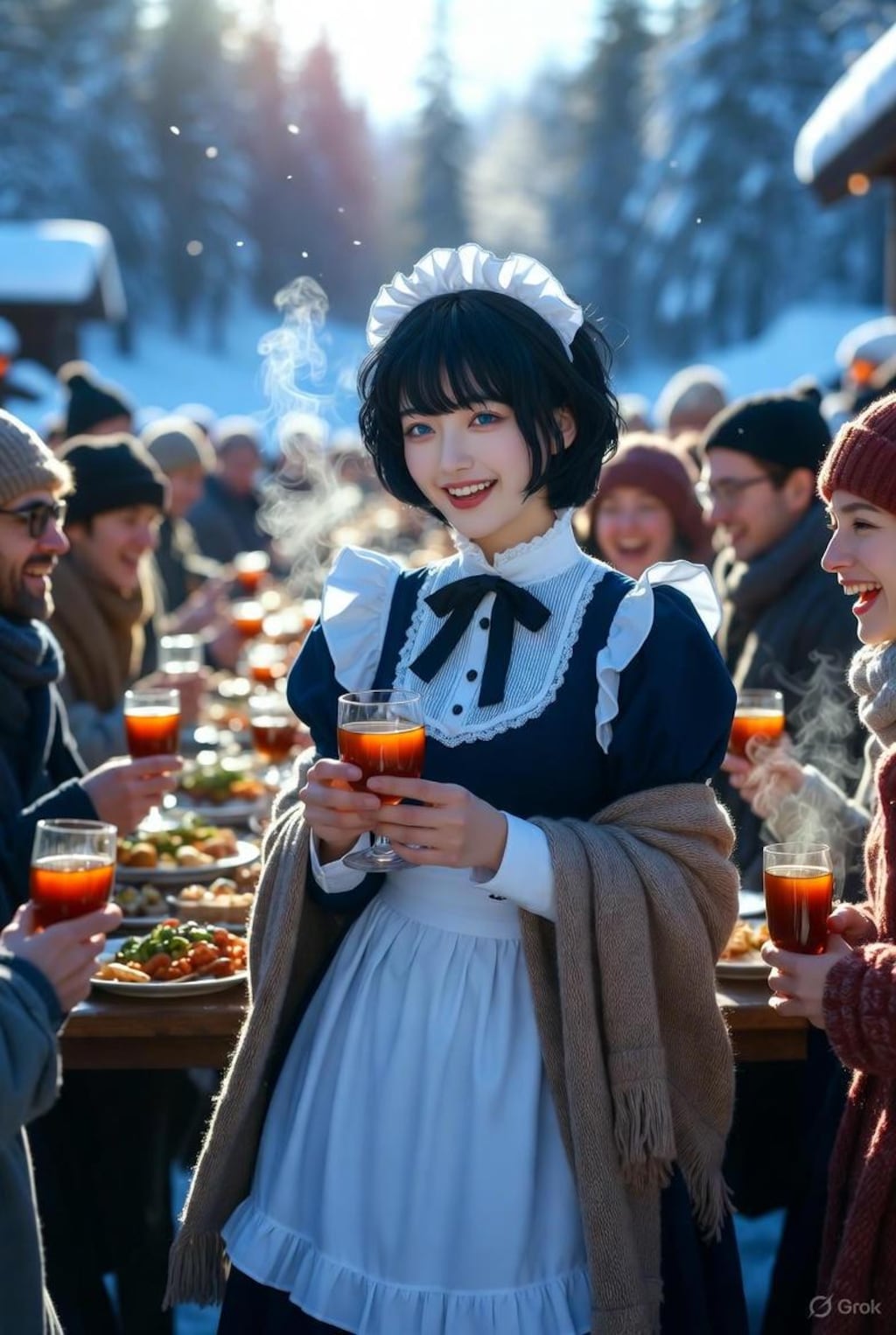 ユール祭に参加するメイド3号