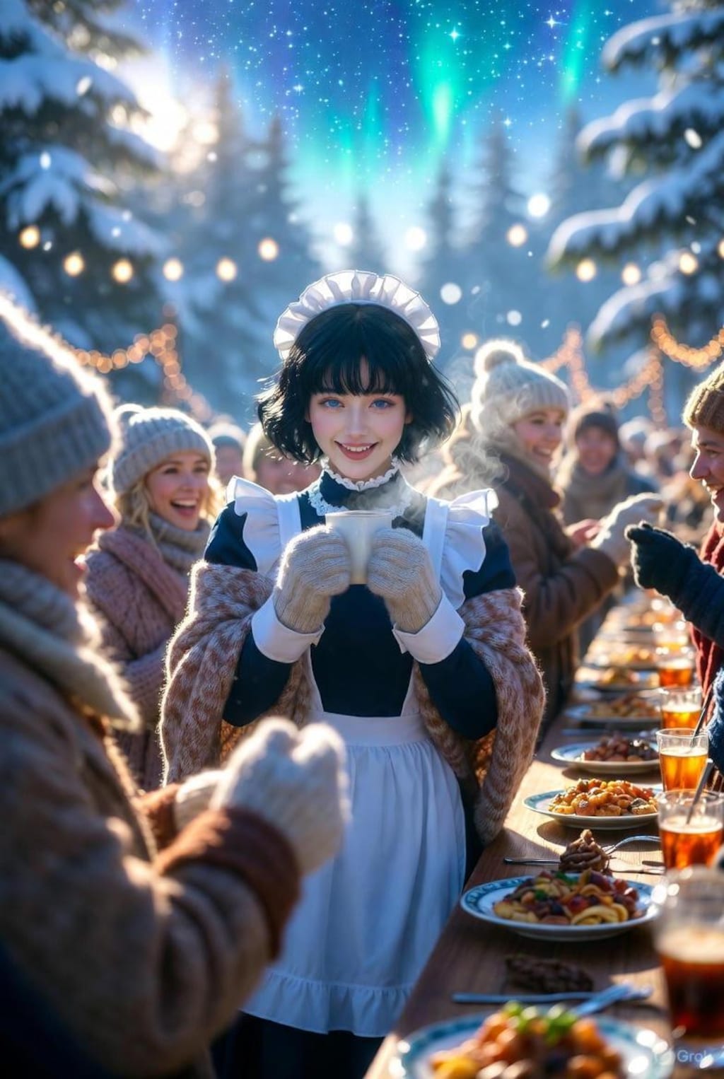 ユール祭に参加するメイド3号