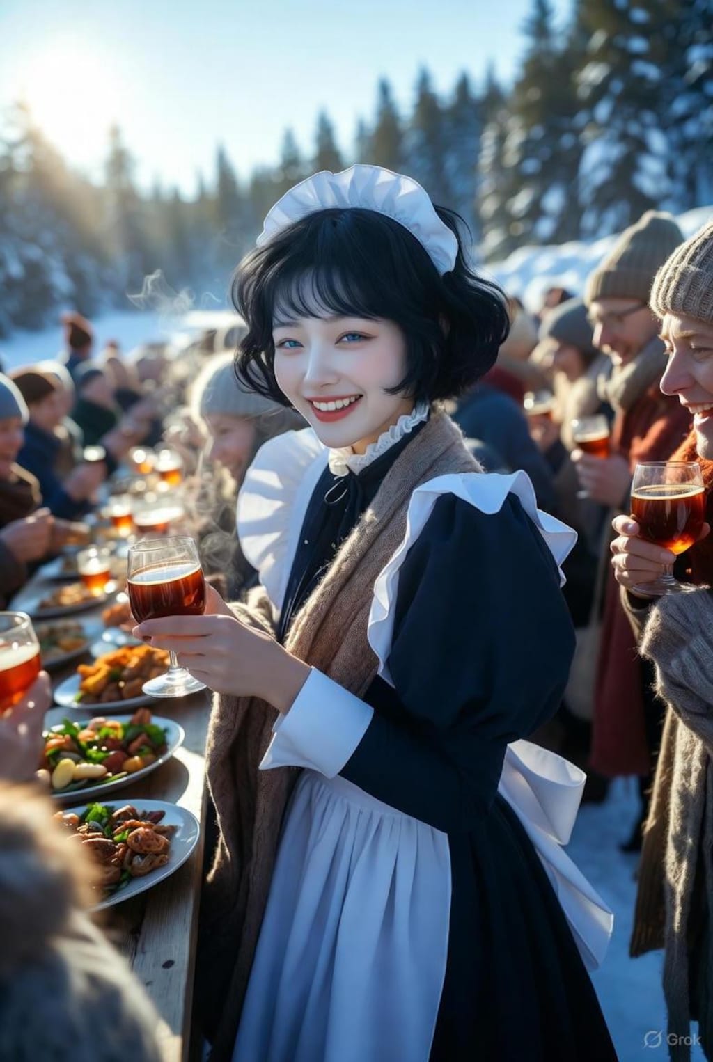 ユール祭に参加するメイド3号