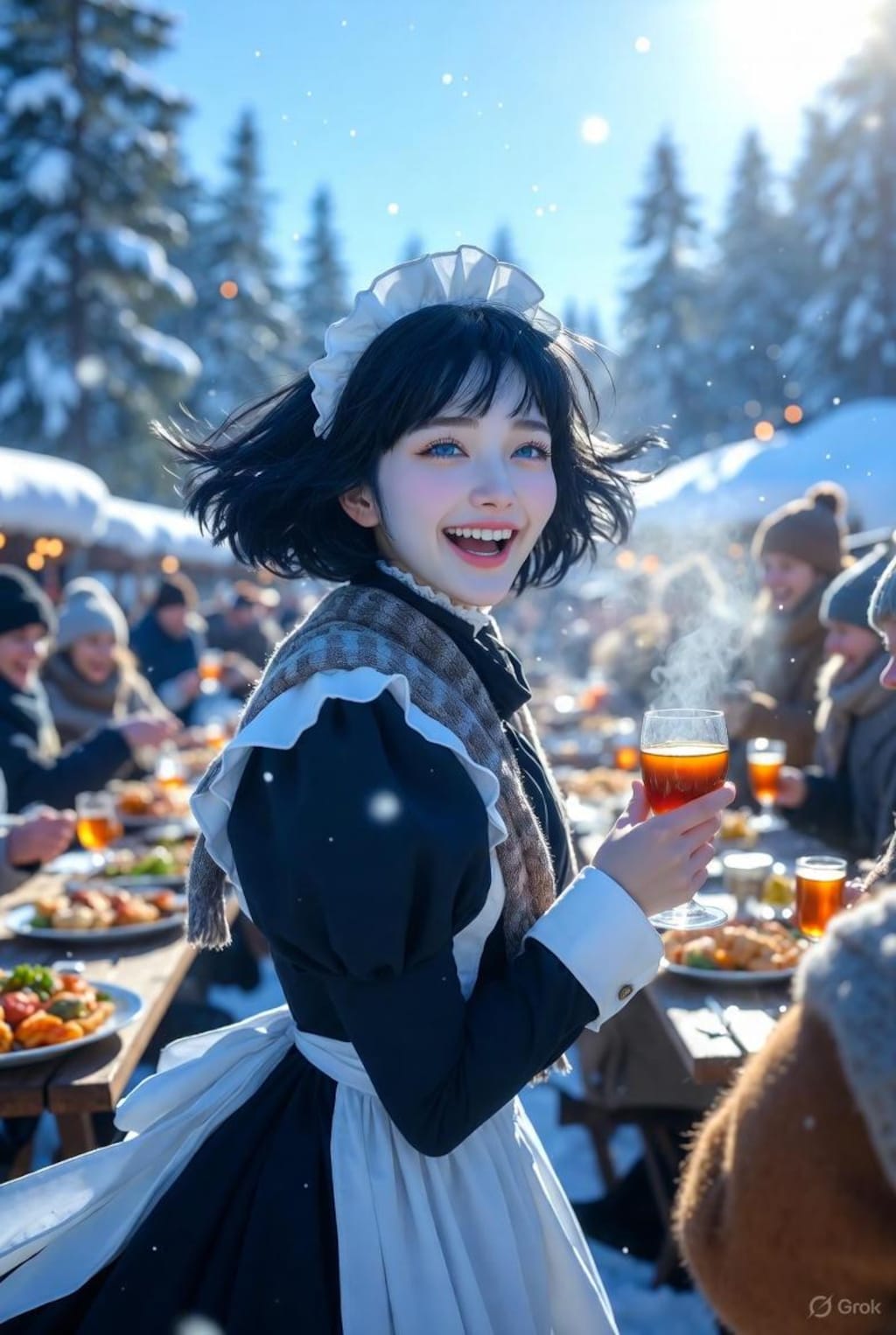 ユール祭に参加するメイド3号