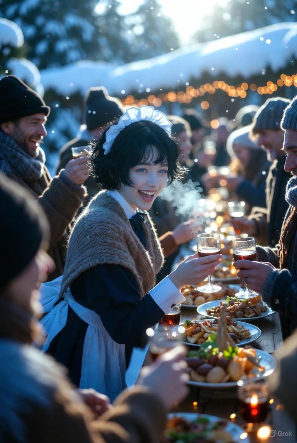 ユール祭に参加するメイド3号