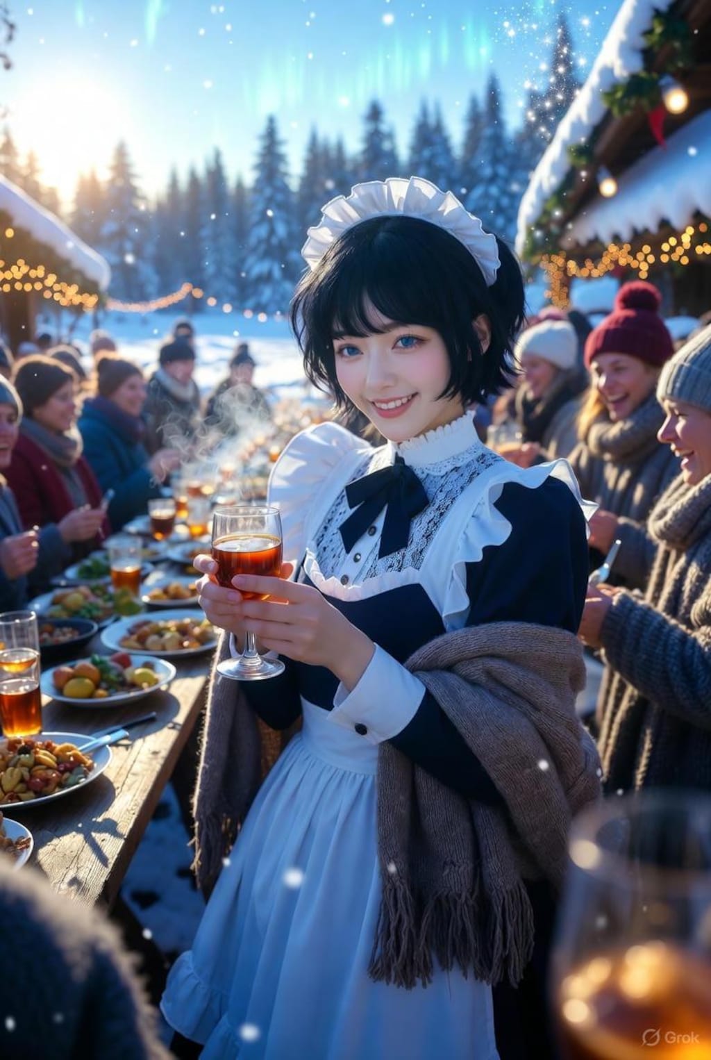 ユール祭に参加するメイド3号