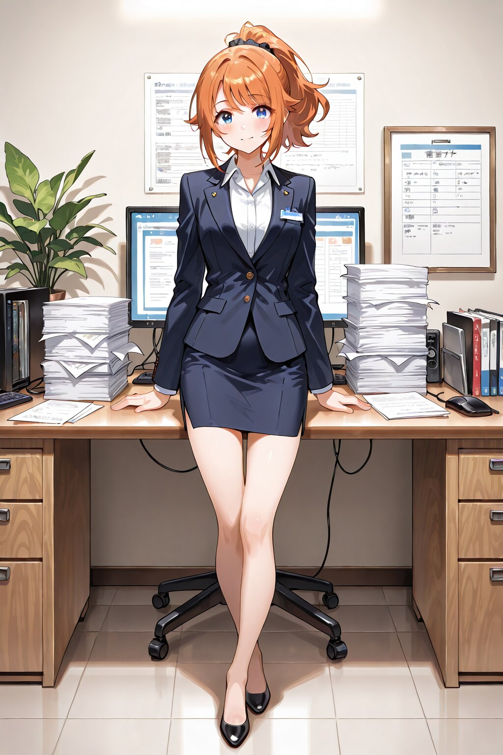 仕事が、山積みです。