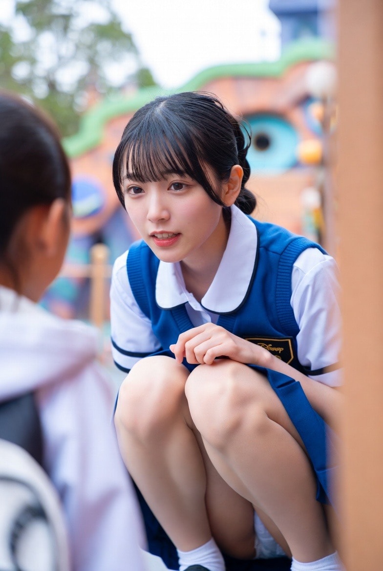 迷子に話しかけるキャスト1