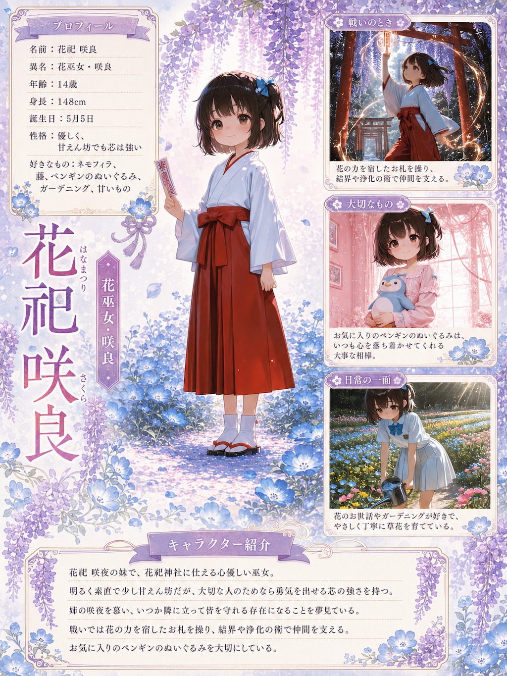 花綴りの少女たち ―キャラクター紹介―