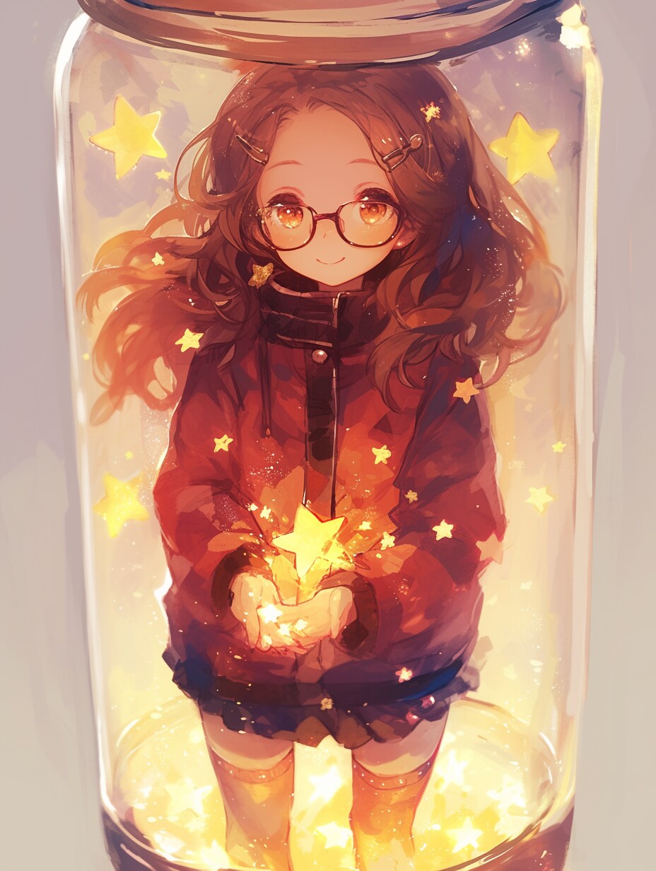 「瓶詰の少女」黄43 | の人気AIイラスト・グラビア