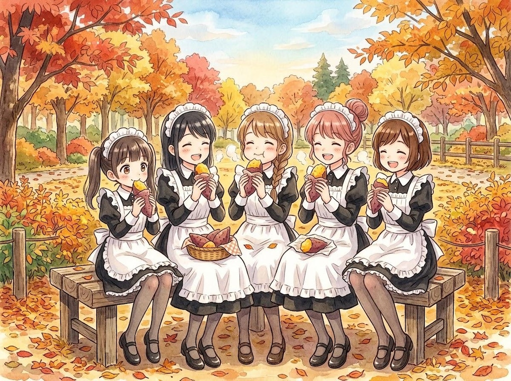 おやつは焼き芋♬