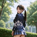 ミニスカ制服+ルーズソックスの優希ちゃん 2枚目