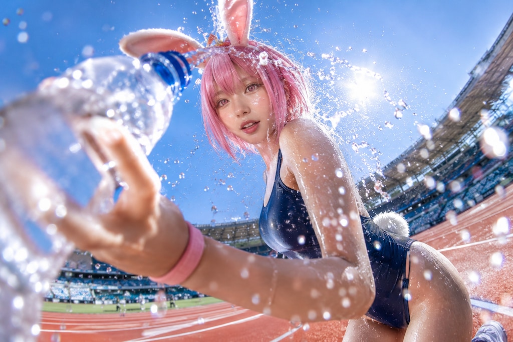 炎天下の競技場でスポーツドリンクではなく真水を豪快に浴びながら「水分補給は喉が渇く前に」を全力で訴えかけてくる娘