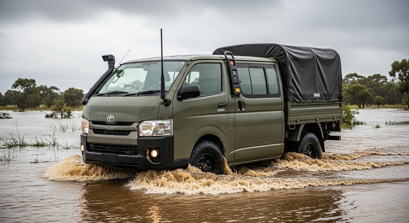 ハイエース川渡り | の人気AIイラスト・グラビア