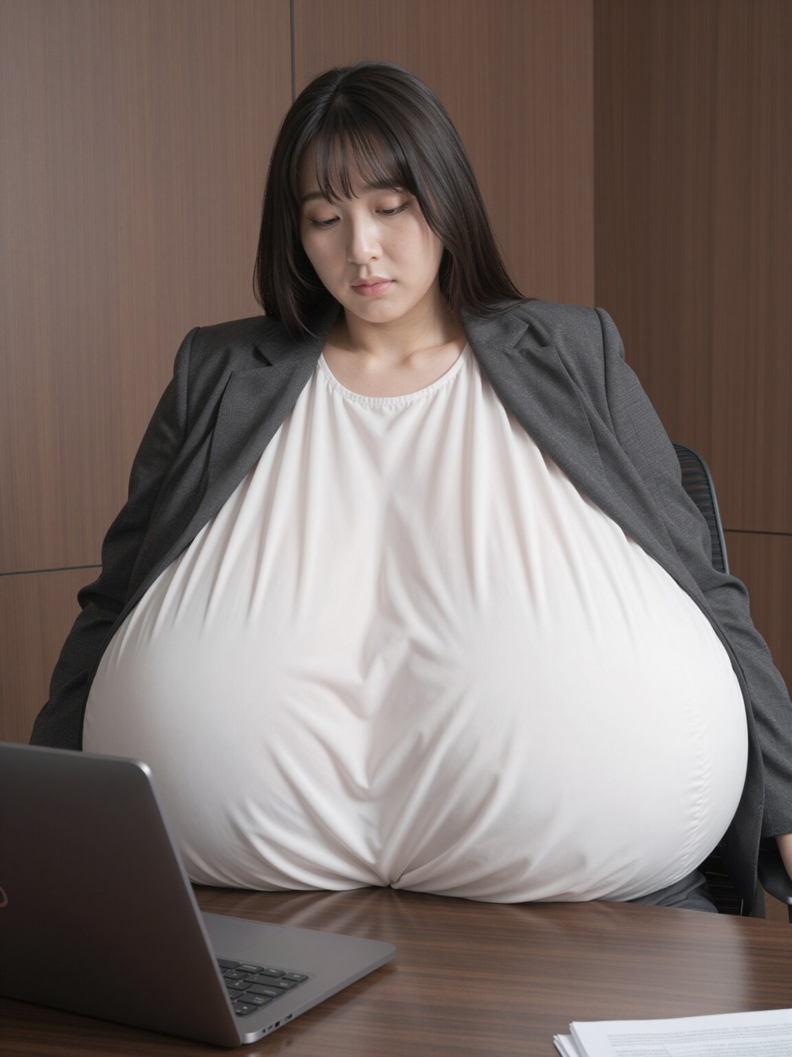 肩こった～。今日は早く帰ろー。