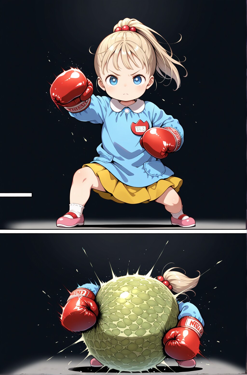 園児のアッパーカット
