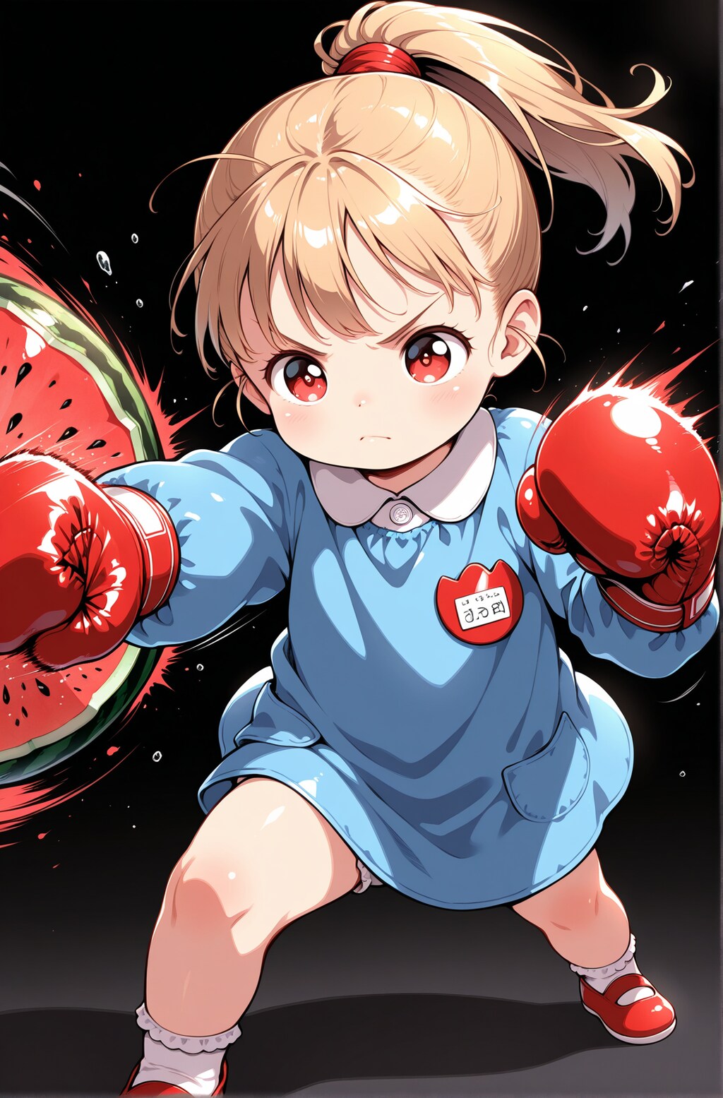 園児のアッパーカット