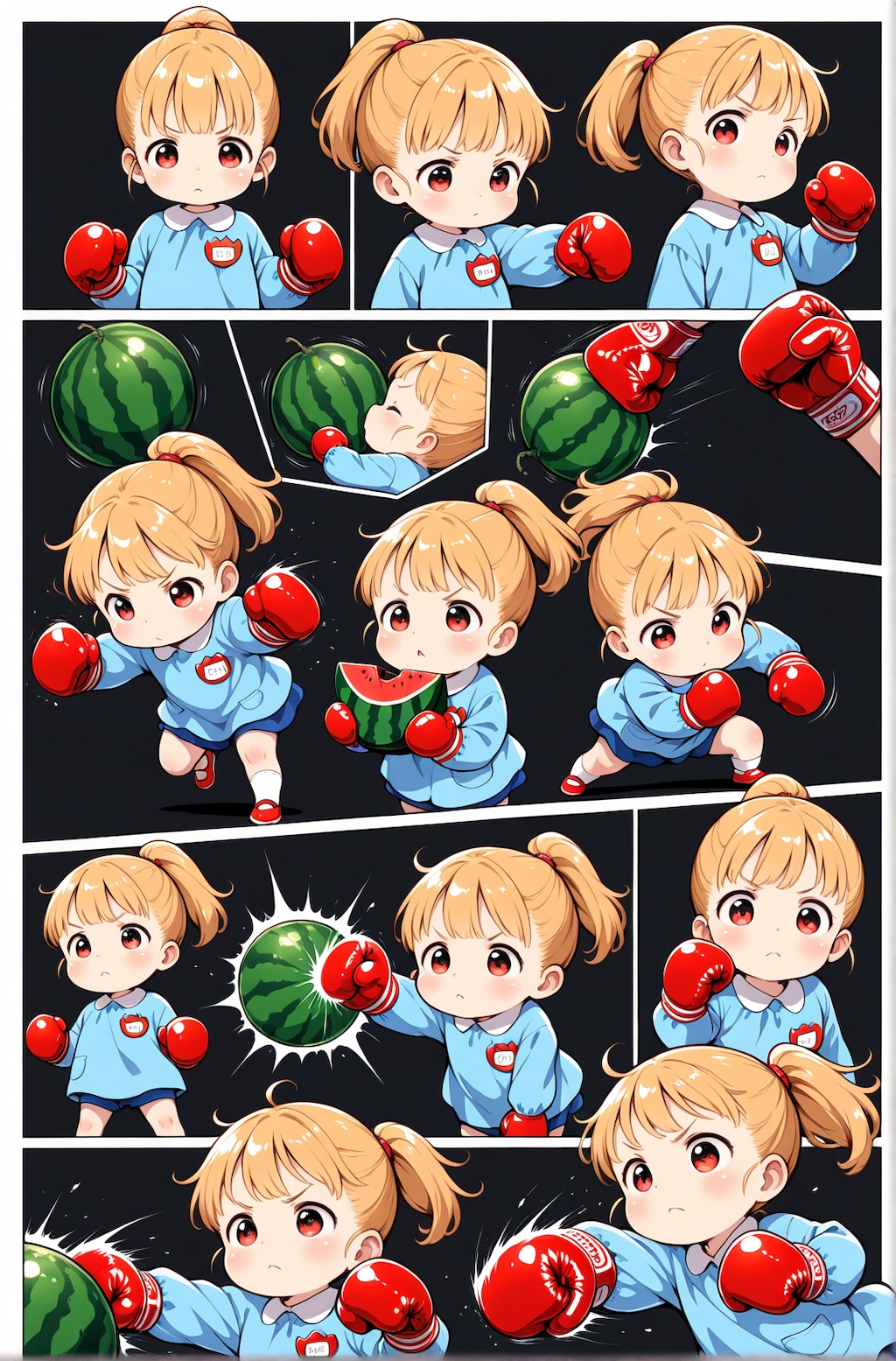 園児のアッパーカット