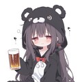 くま娘✖︎お酒②🐾 2枚目