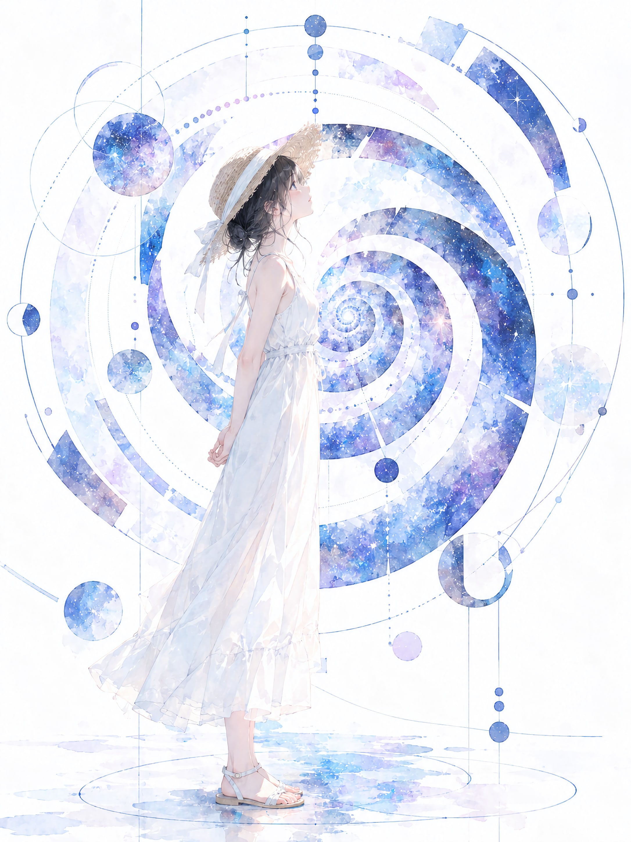 星の螺旋に立つ夏 | の人気AIイラスト・グラビア
