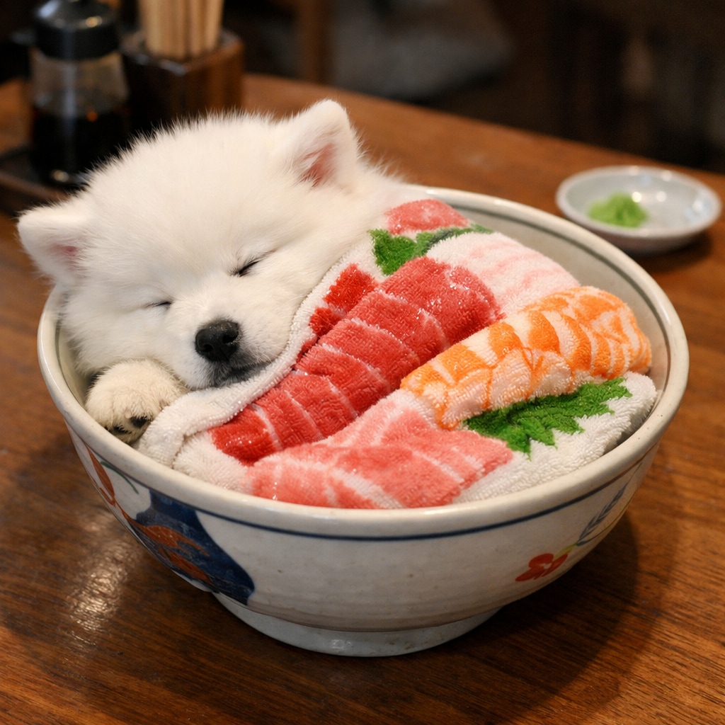 【動物】サモエ丼(ドン) | の人気AIイラスト・グラビア