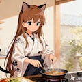 料理をするみことちゃん 7枚目